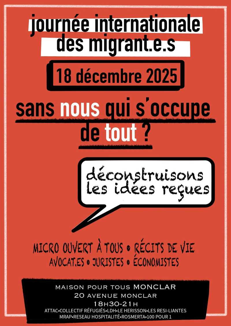 OSDQ – Journée internationale des migrant.e.s – Déconstruisons les idées reçues